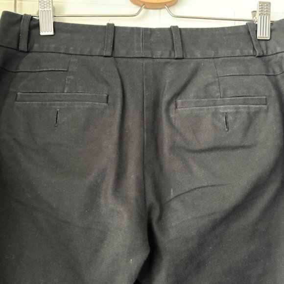 Sleek Black Straight-Leg Pants- Size 2 - Picture 3 of 4